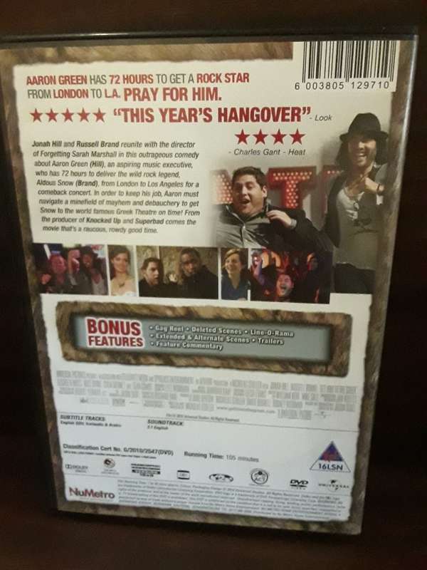 DVD Movie -  Get Him to the Greek , excellent condition