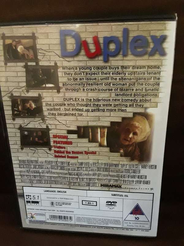 DVD Movie -  Duplex , excellent condition