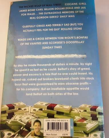 Books  :  The Wolf of Wall Street , Jordan Belfort