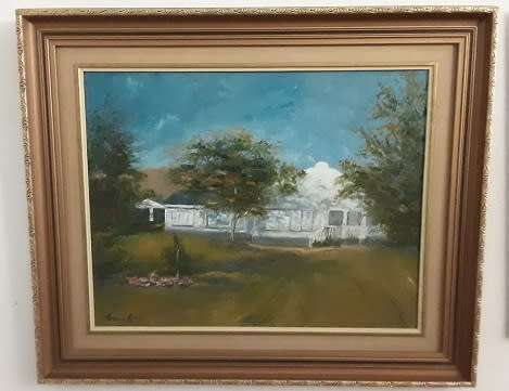 Art - Framed  Painting signed  ? Keet 68cm x 57cm