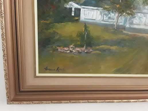 Art - Framed  Painting signed  ? Keet 68cm x 57cm