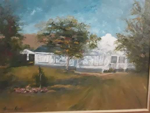 Art - Framed  Painting signed  ? Keet 68cm x 57cm