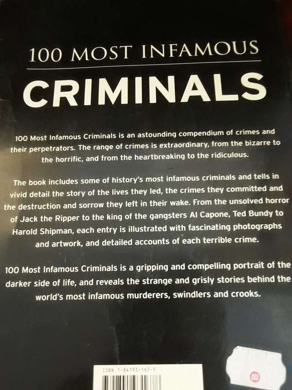 Books -  100 Most Infamous Criminals , Jo Durben Smith