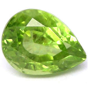 Gorgeous 3.79ct rich Lime Green Peridot pear!