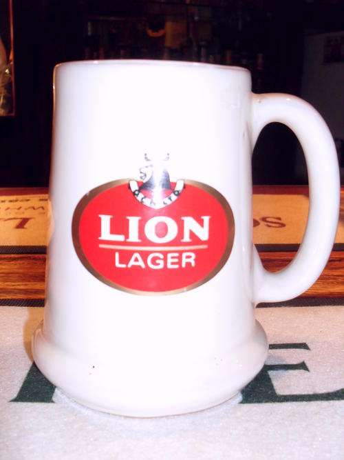 LION BEER MUG