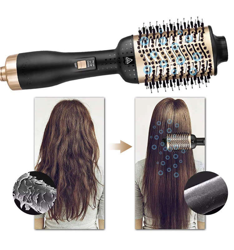 Ceramic Covered Salon professional One Step 2-in-1 Hair Dryer Brush & Volumizer