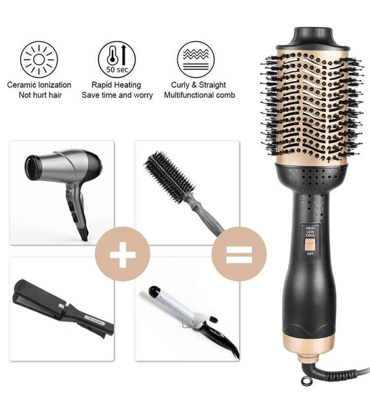 Ceramic Covered Salon professional One Step 2-in-1 Hair Dryer Brush & Volumizer