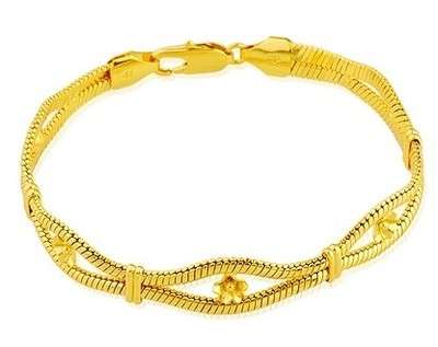 18ct Gold Filled Women's Bracelet Chain (NOT Gold Plated)