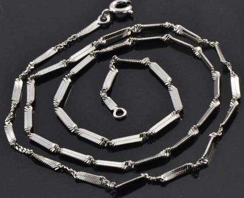9ct WGF Ladies Necklace / Chain - 2mm x 450mm (NOT Gold Plated)