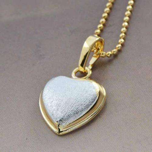 9ct GF Heart Pendant & Chain (Not Gold Plated)