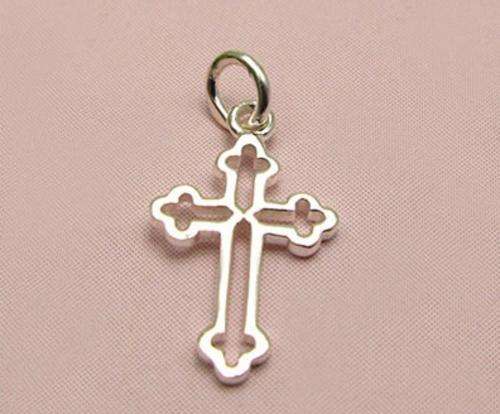925 Sterling Silver Cross Blessing Pendant