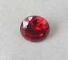 5.82ct Lab Created Round-shaped cut flawless red shinning zircon 10mm x 10mm
