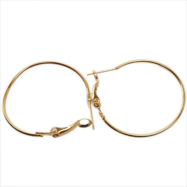9ct GP Hoop Earrings 30mm