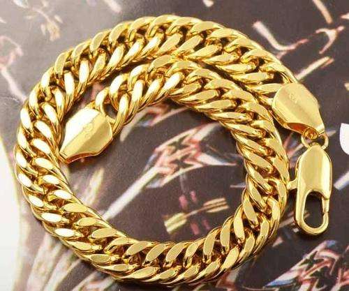 STUNNING! 9ct Solid Gold Filled Bracelet - 8mm x 200mm (NOT Gold Plated)