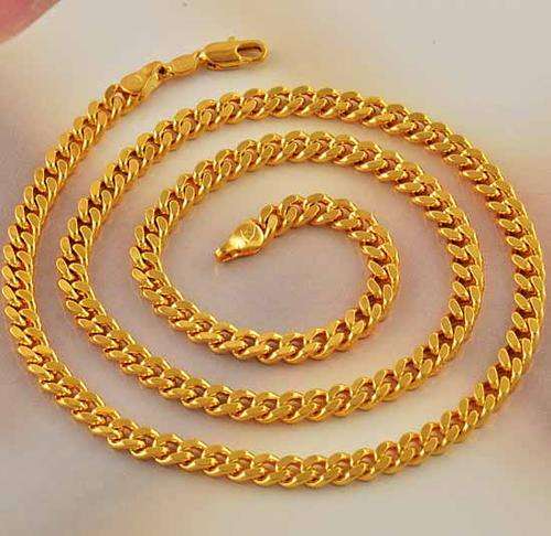 STUNNING! 9ct Solid Gold Filled Chain - 5mm x 510mm  (NOT Gold Plated)