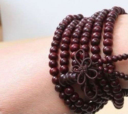 Sandalwood 4mm 216pc Buddha Mala Buddhist Lucky (necklace) bracelet Prayer Beads
