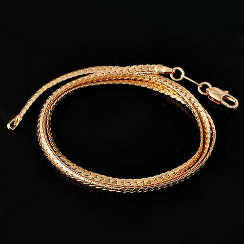 BEAUTIFUL! 9ct Gold Filled Chain - 4mm x 560mm (NOT Fusion Or Plated)!