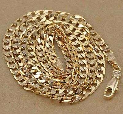 BEAUTIFUL! 9ct Gold Filled Chain - 4mm x 450mm (NOT Fusion Or Plated)!
