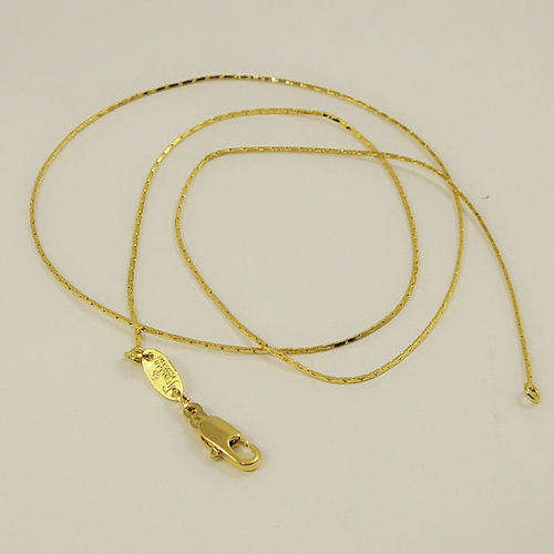 ELEGANT! 9ct Gold Filled Chain - 1mm x 480mm (NOT Fusion Or Plated)!
