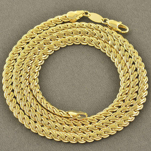STUNNING! 9ct Gold Filled Chain - 5mm x 610mm (NOT Fusion Or Plated)!