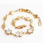 LOVELY! 9ct Gold Filled Butterfly Bracelet 3mm x 220mm (NOT Fusion Or Plated)!