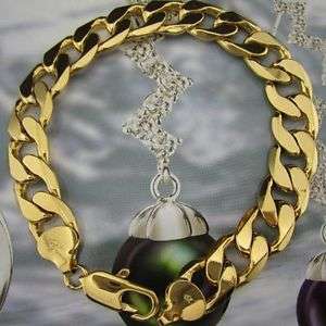 9ct Gold Filled Bracelet - 8mm x 215mm (NOT Fusion Or Plated)!