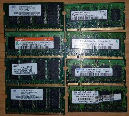 DDR2 laptop RAM - Various
