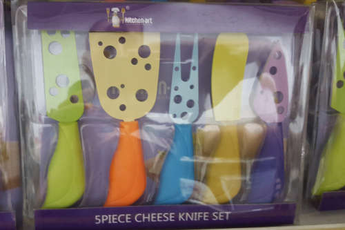 Gorgeous 5pc cheese knife set. Please read listing.