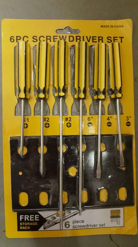 6pc screwdriver set. Please read listing!