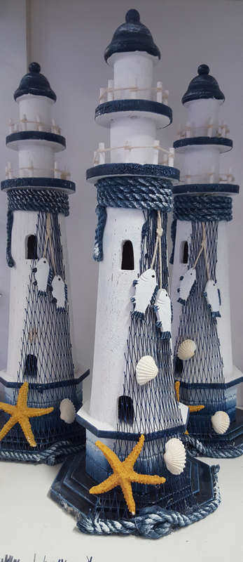 BIG lighthouse Home decor 38x14cm! see other R1 decor listings! Please read listing.