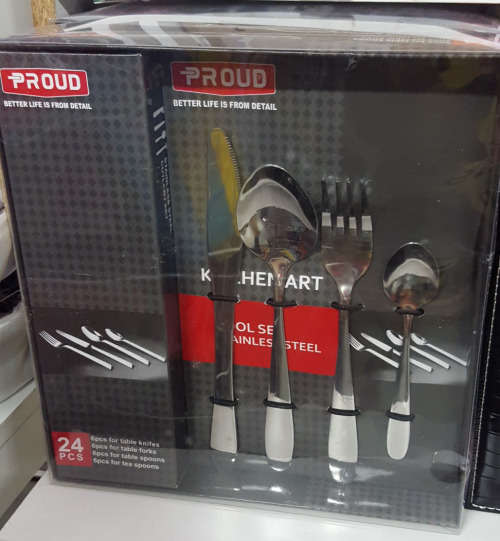 REDUCED TO CLEAR!!! 24pc stainless steel cutlery set. See our other clearance auctions!