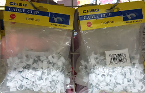 REDUCED TO CLEAR!!! Cable clips 7mm -100pcs set. View other clearance auctions!