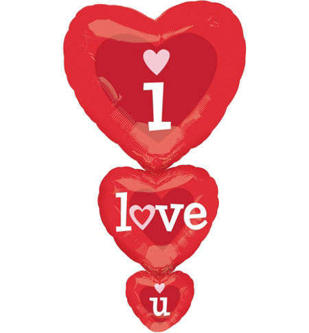 REDUCED TO CLEAR. Big Foil Balloon. I love you. 100x50cm!! View other listings!