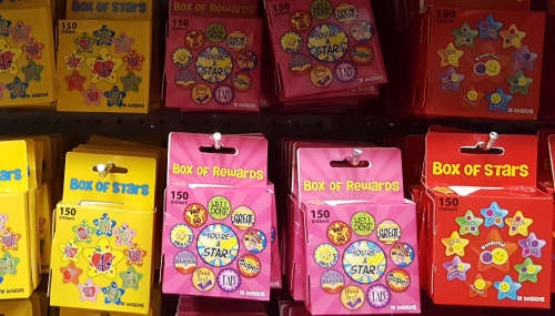 CLEARANCE SALE! Teachers box of rewards stickers. 3 PER BID! View other clearance auctions!