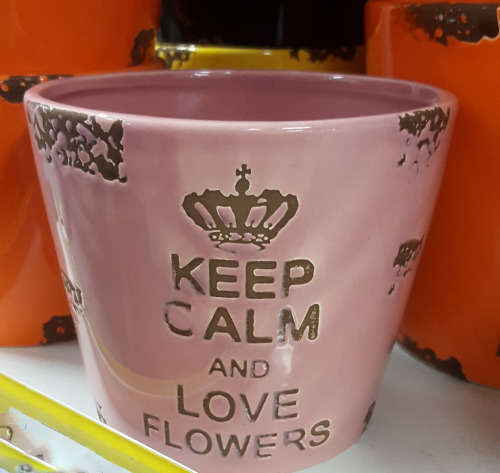 Gorgeous Keep calm flower pot!!! Various colors! CLEARANCE SALE!! See other clearance auctions!