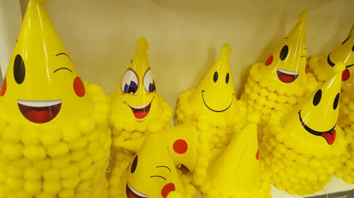 Emoji party hat. REDUCED TO CLEAR! View other clearance auctions!