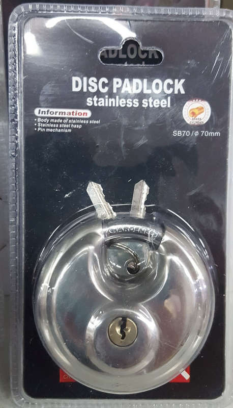 70mm disc padlock!!! CLEARANCE SALE!! View other clearance auctions!.
