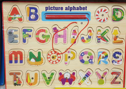 Wooden magnetic alphabet Puzzle!! REDUCED TO CLEAR!!! See our other clearance auctions!.