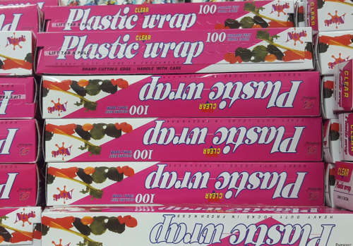 Plastic wrap. CLEARANCE SALE!! See other clearance auctions!