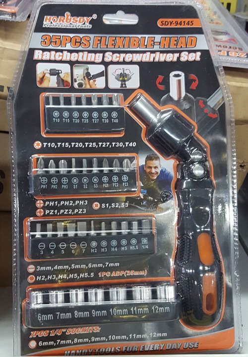 35pc flexible head ratcheting screwdriver set! CLEARANCE SALE!! View other clearance auctions!.