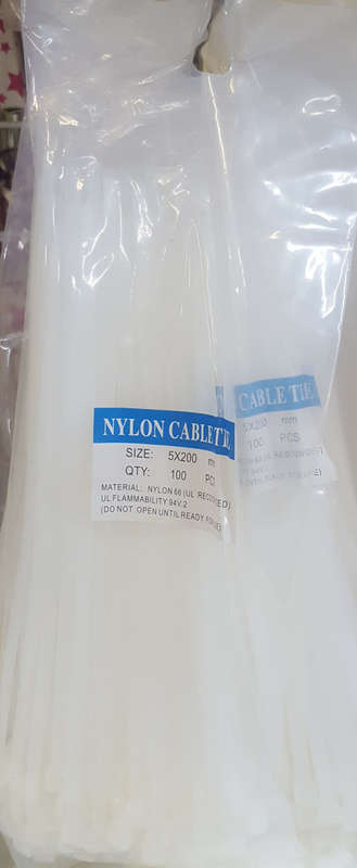 5x200mm nylon cable ties- 100PCS. View other listings!