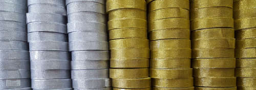 Silver/Gold ribbon 20mmx22.8m!! Bargain price!