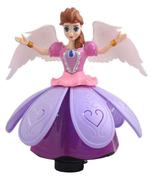 Singing Anna doll with projecting lights. Moves around!