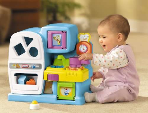 Awesome Shape sorter kitchen set with extra eccessories!! Lights and sound! Blue/Pink.