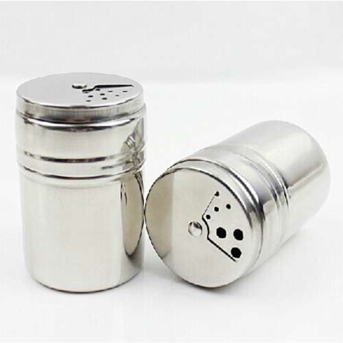 Spice Tin L- diameter 6cm. 2 TINS PER BID.