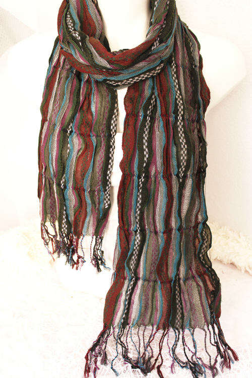 Gorgeous Wrinkled scarves. Beautiful patterns!! Set of 6!!