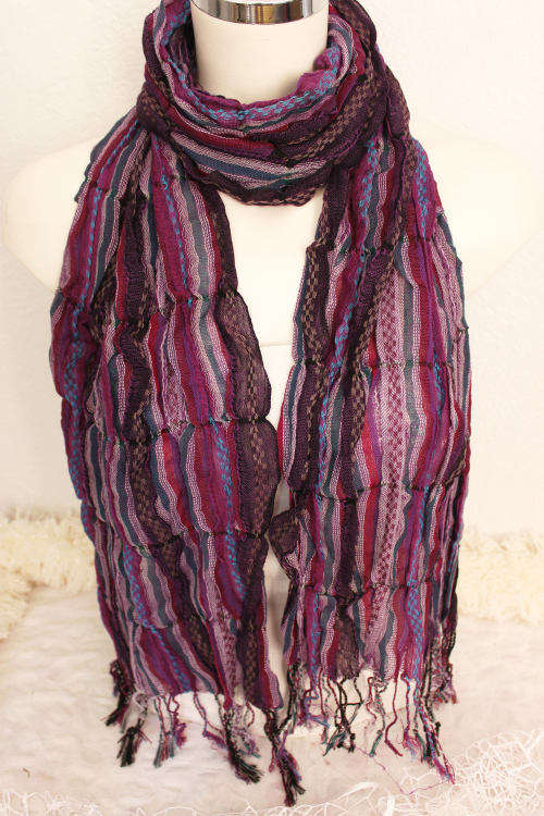 Gorgeous Wrinkled scarves. Beautiful patterns!! Set of 6!!