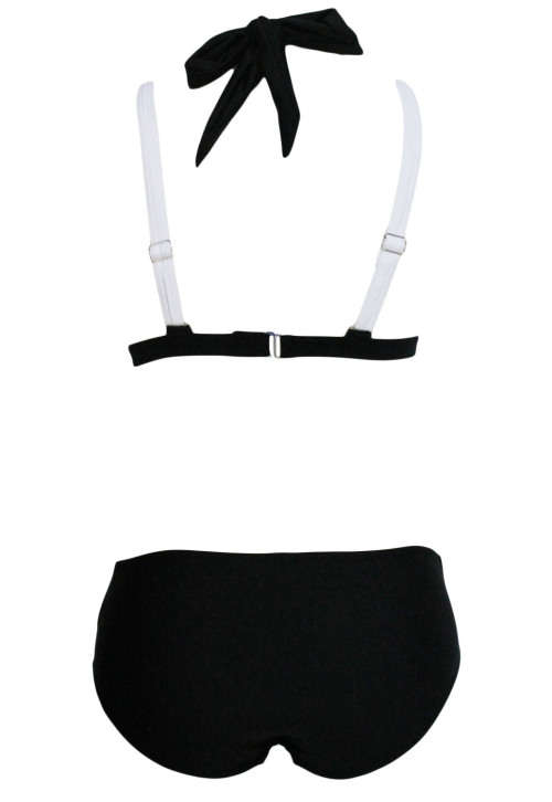 Stunning white and black Bikini. Size M.