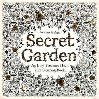 Anti-stress adult coloring book- Secret Garden.