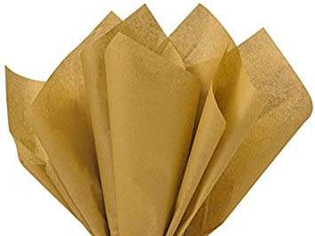 Tissue paper GOLD. PACK OF 10, big sheets!!